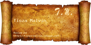 Tisza Malvin névjegykártya